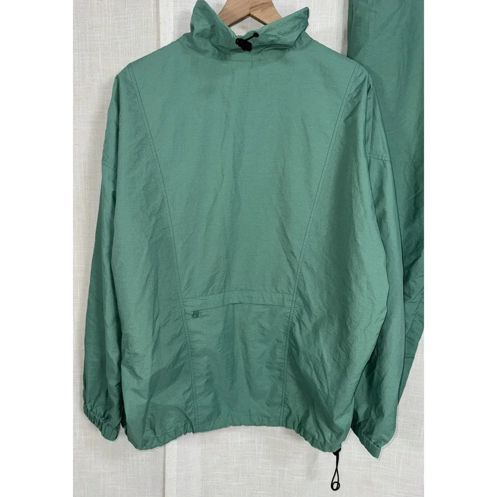 Vtg 80s The North Face 2‎ Piece Track Suit Set Jacket Pants Men's L Windbreaker
